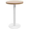 Bistro Table Light Brown 50 Cm MDF