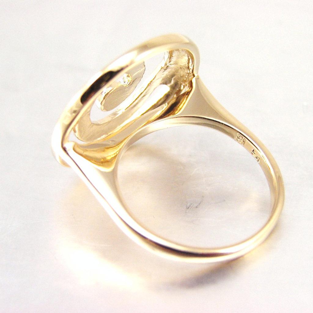 Vergoldeter 'Choreographie' Ring