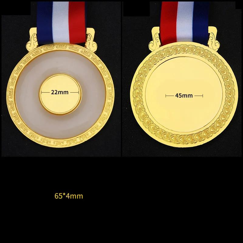 Customized Metal Medal, Commemorative, Gold, Silver, Copper, School Sports Activities Award, Home Small Decoration, 1Pc