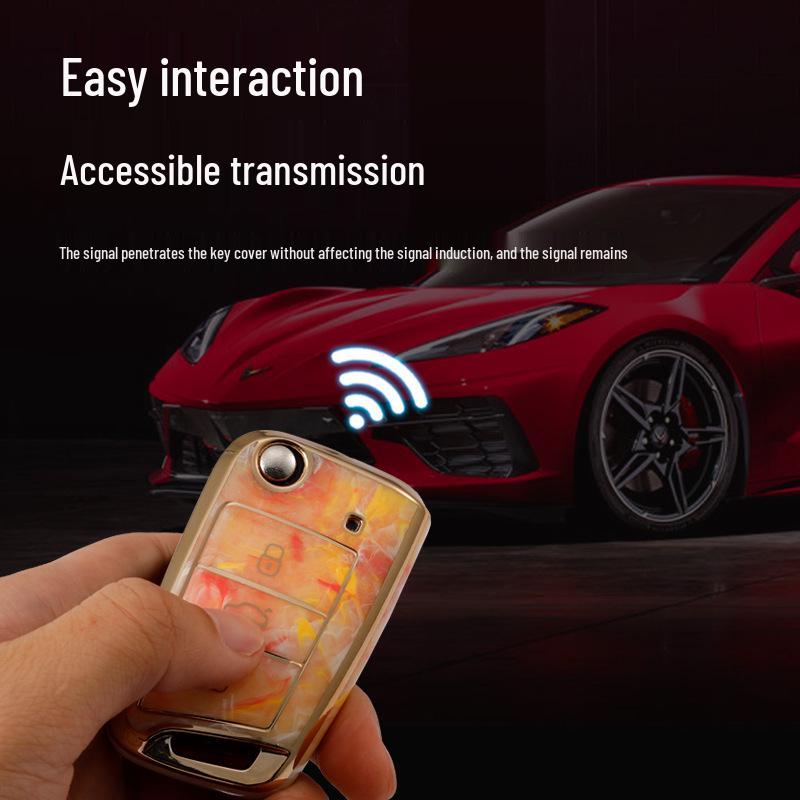 Volkswagen Schlüsselhülle für Tayron X, T-Roc, Bora, Sagitar, Golf 7, New Magotan B8CC, Passat