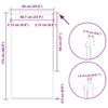 Blackout Roller Blind Grey 65x175 cm Fabric Width 60.7 cm Polyester