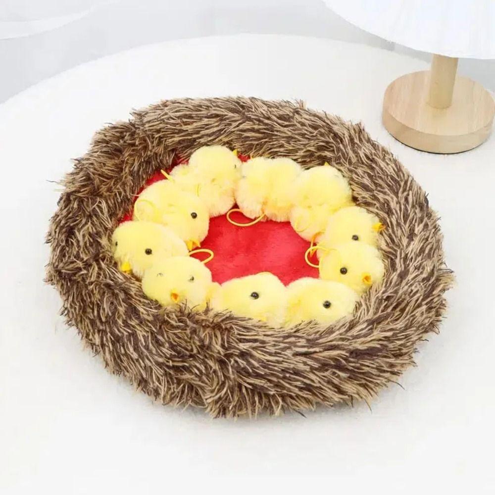 Жовта курка у формі плюшевої іграшки Симулятор Курка Курча Сімейні плюшеві іграшки Kawaii Плюшева курка Декор для іграшок