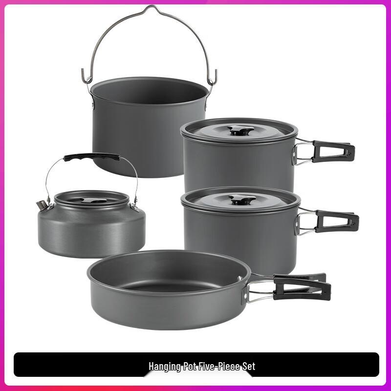 Outdoor Camping Cookware & Kettle Set 1