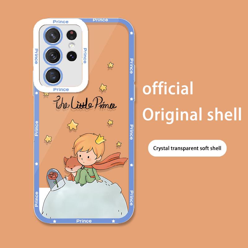 Etui na telefon komórkowy Samsung M11 Angel Eye z wizerunkami Małego Księcia, Małego Lisa i postaci z anime. Przezroczysty design i uroczy styl Ultra.