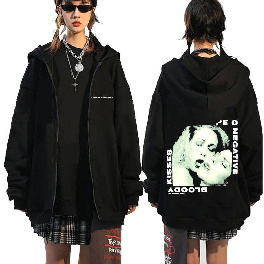 Rock Band Type O Negative Suspended in Dusk Essential Zipper Hoodie Men Women Casual Vintage Zip Up Jacket Male Oversize Hoodies