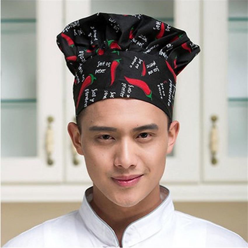 8 Color Chef Hat for Men Kitchen Hotel Supplies Working Pleated Mushroom Cap Adjustable Chefs Uniform Hat Kitchen Tools