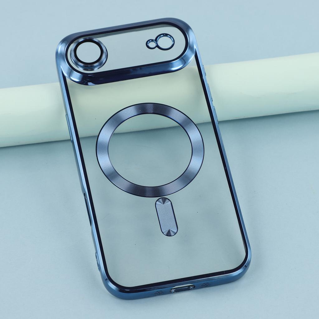 For iPhone 17 Air Magnetic Case CD Veins Glass Lens Guard TPU Phone Back Cover