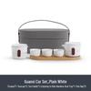 Nanshan Gentleman Ceramic Portable Travel Tea Set with Dry Bubble Tray
