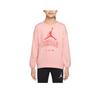 Logo Print Crewneck Casual Long Sleeve Kids Tops Pink DR8361-610