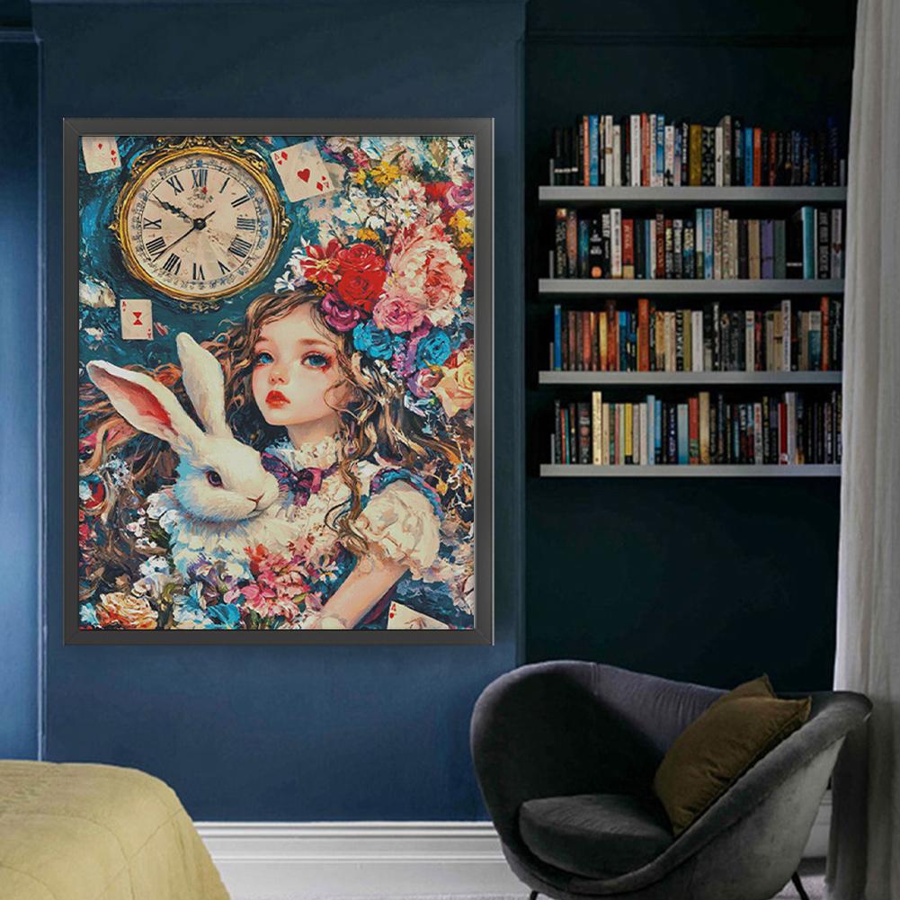 Full Embroidery Egyptian Cotton Thread 14CT Girl Cross Stitch Kit 85x110cm