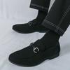 Fashion Designer New Suede Leather Slip On Loafers New Men's  Patent Leather Shoes Designer Formal Wedding Dress Homecoming Footwear