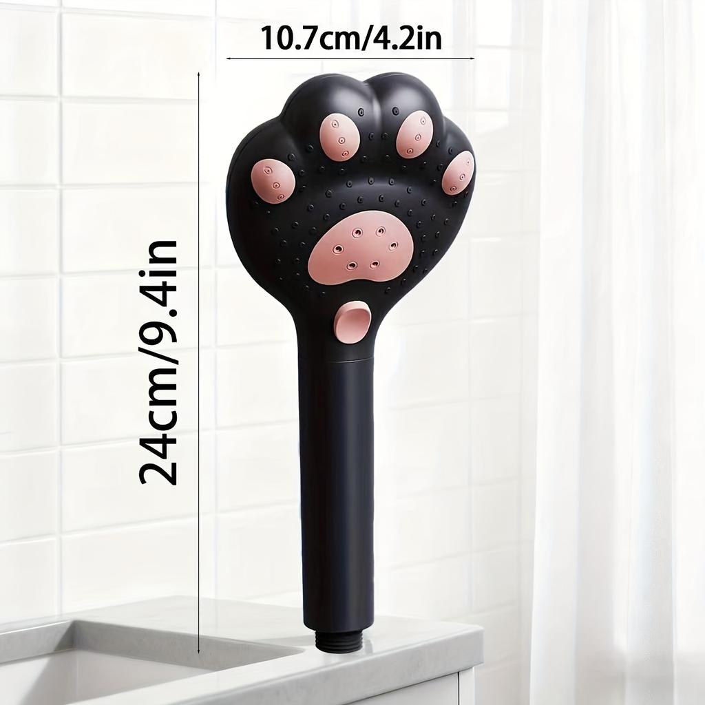 High Pressure Filter Shower Head Cute Cat Paw 3-mode Adjustable Spray Rain Water Saving Faucet Showerheads Bathroom Accessories
