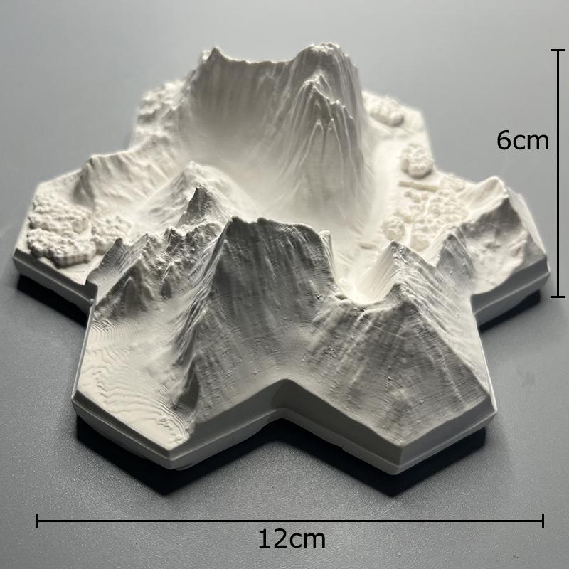 

Continuous Mountains Landscape Plaster Statue Table Decoration Creative Ornaments Mountains Model Sculpture Room Aesthetic Decor