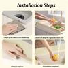 Silicone Sink Baffle Splash Guard with Suction Cup Kitchen Anti-splash Stopper Anti-water Board For Sink  Countertop Household