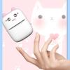 Cat Shaped Pocket Thermal Label Printer Lightweight Wireless Bluetooth Printer  Office