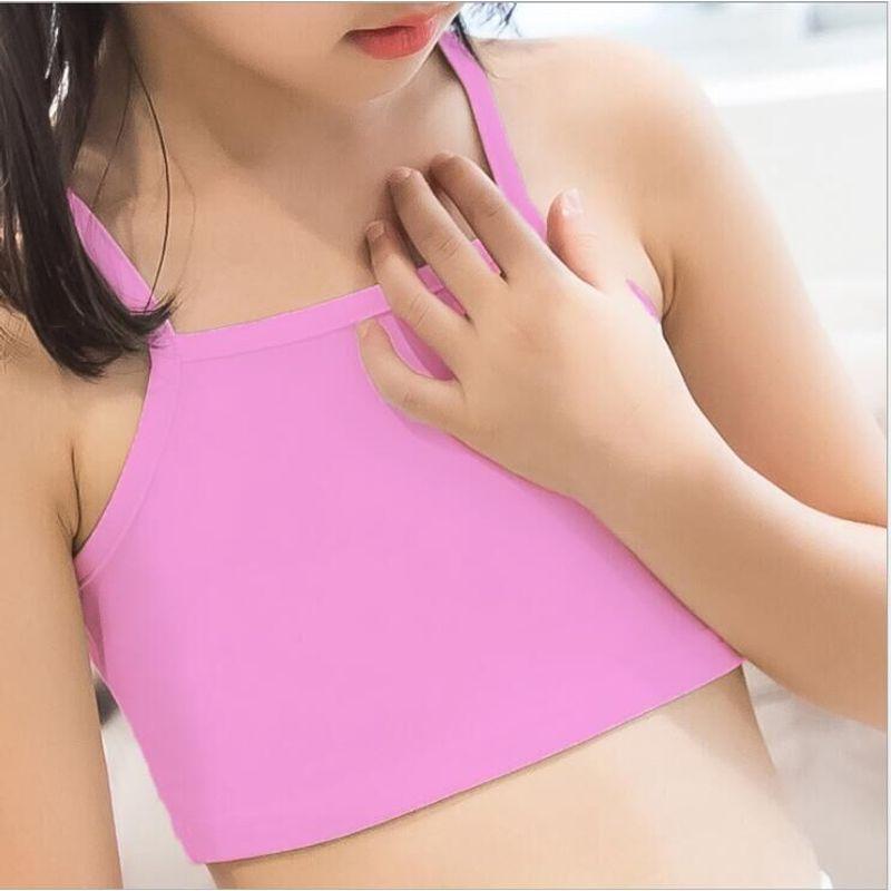 

Внутренний Хлопок Весна Лето Детский Топ для Йоги для Девочки Бег Фитнес Танцы Маленький Слинг Белый Черный Розовый Четыре Цвета Pink 150cm