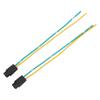 2pcs Bulb Base 12V Heat Resistant T5 LED Light Bulb Sockets with Wire for Industrial Equipment