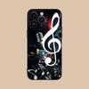 Musical Note Staff Mobile Phone Case for iPhone 17 16 15 14 13 12 11 X XR XS 8 7 Air Pro Max Plus Mini Colorful Cover Luxury