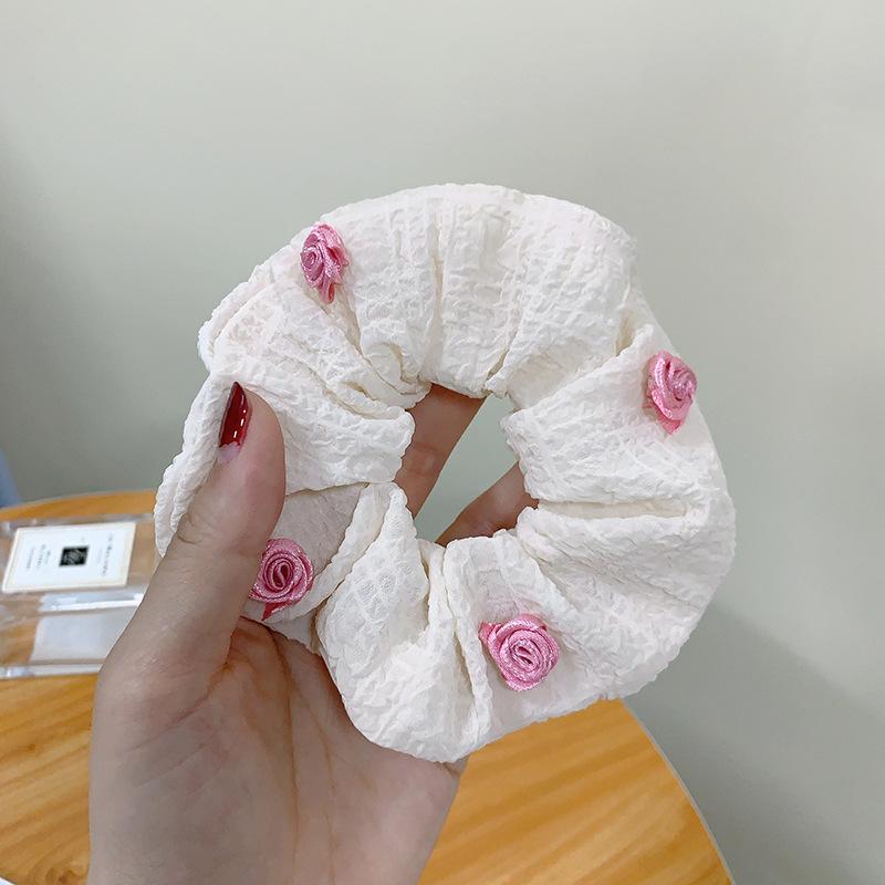 VONDA Women s Floral Hair Scrunchie Hair Rings S