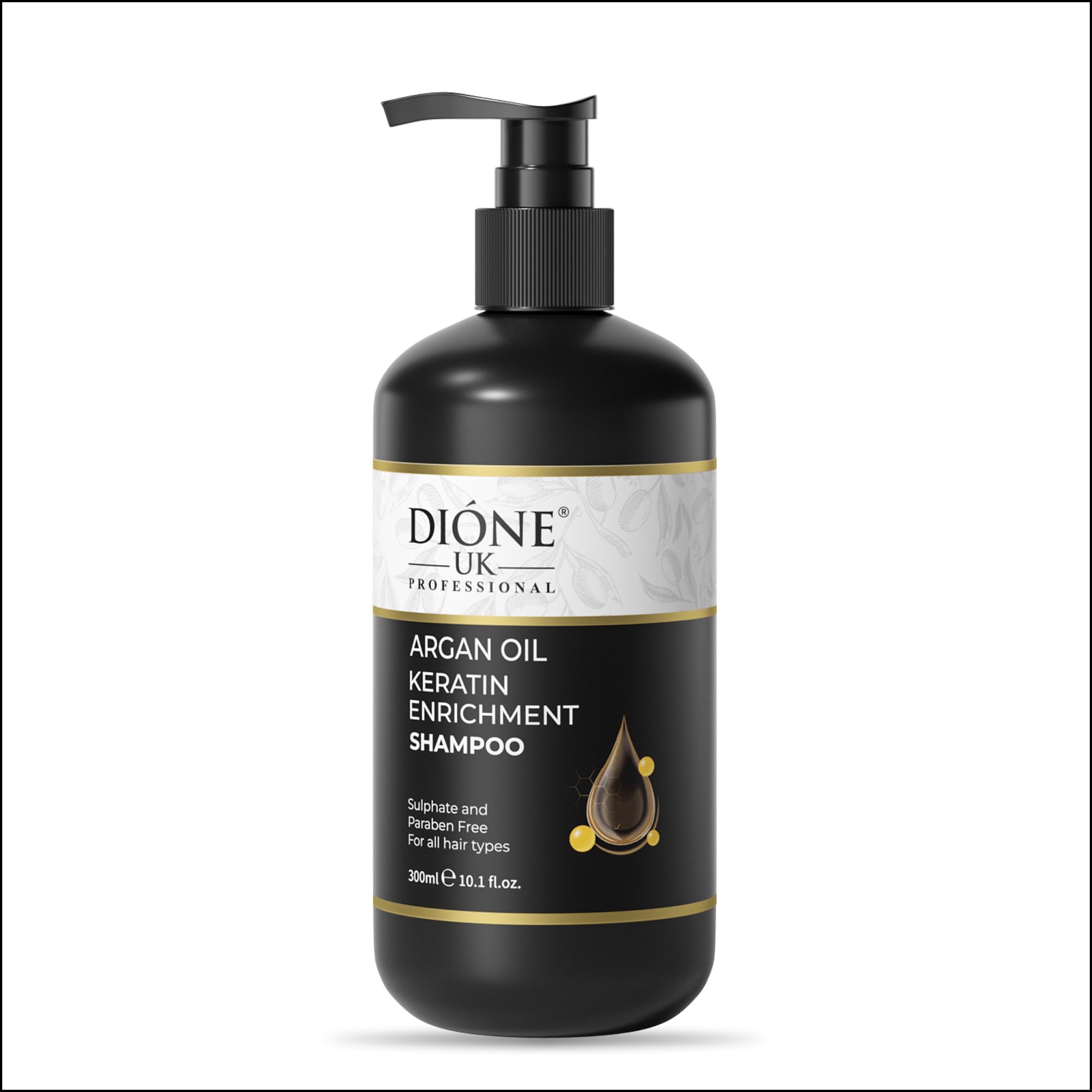 DIONE UK Шампунь для волос с кератиновым обогащением (300 мл)