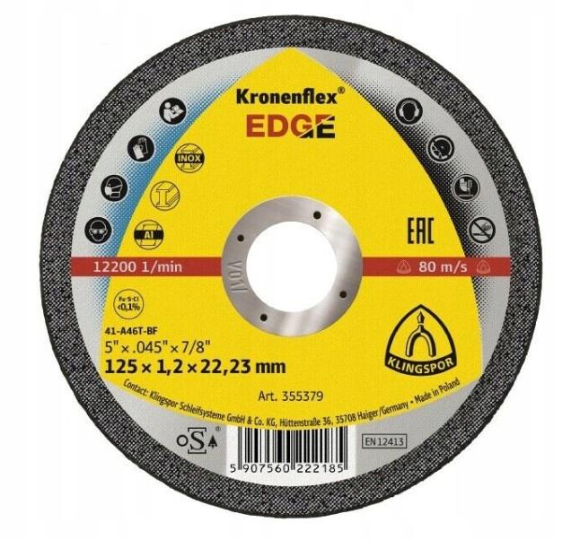 Metal steel cutting disc 125x1.2 EDGE NEW!