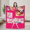 Warm Soft Blankets Picnic Haru Urara Uma Musume Throw Blanket  Flannel Bedspread For Living Room Aesthetic Sofa Bed Cover