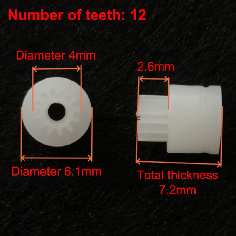 1 Stück Weißes Pom-Zahnrad Für Kx-79Cw Umlenkrolle Kassetten-Deck Player Durchmesser 13,3X Bohrung 2,5Mm
