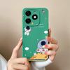 Für infinix Smart 8 Pro Plus Handyhülle Cooler Bär Weiches Flüssigsilikon Anti-Drop Vollschutz Stoßfänger Für infinix Smart8 HD Hülle