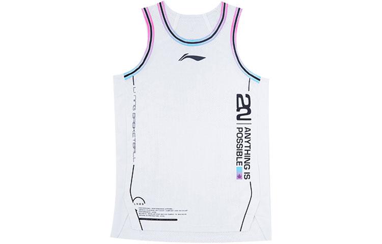 Li Ning Sports Basketball Collection Basketball Jersey Unisex White AAYS035-5 XXL