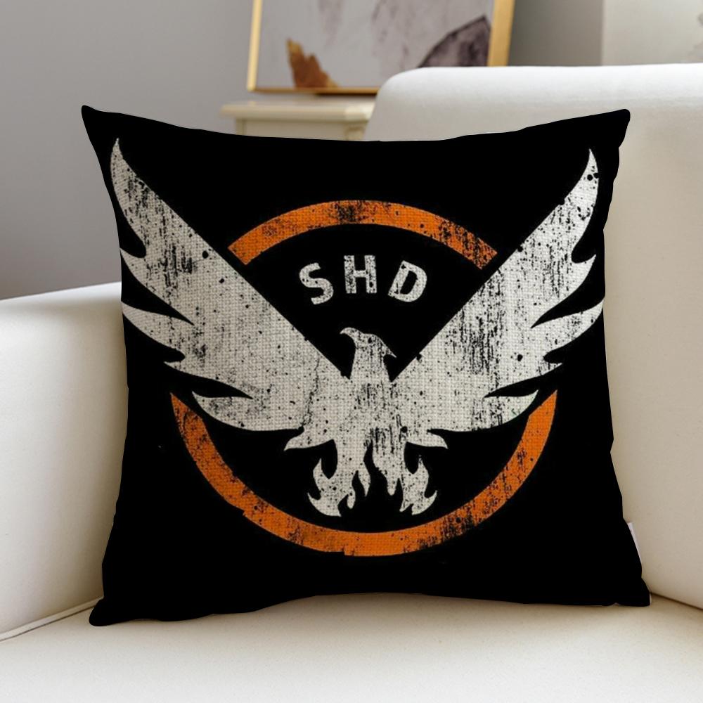 Tom Clancys The DivisionS Cushion Cover Breathable and Skinfriendly Linen Pillowcase Square Removable and Washable Cushion