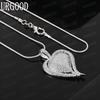 Exquisite And Romantic 925 Sterling Silver Heart-Shaped Pendant Necklace - Fashionable Wedding Jewelry