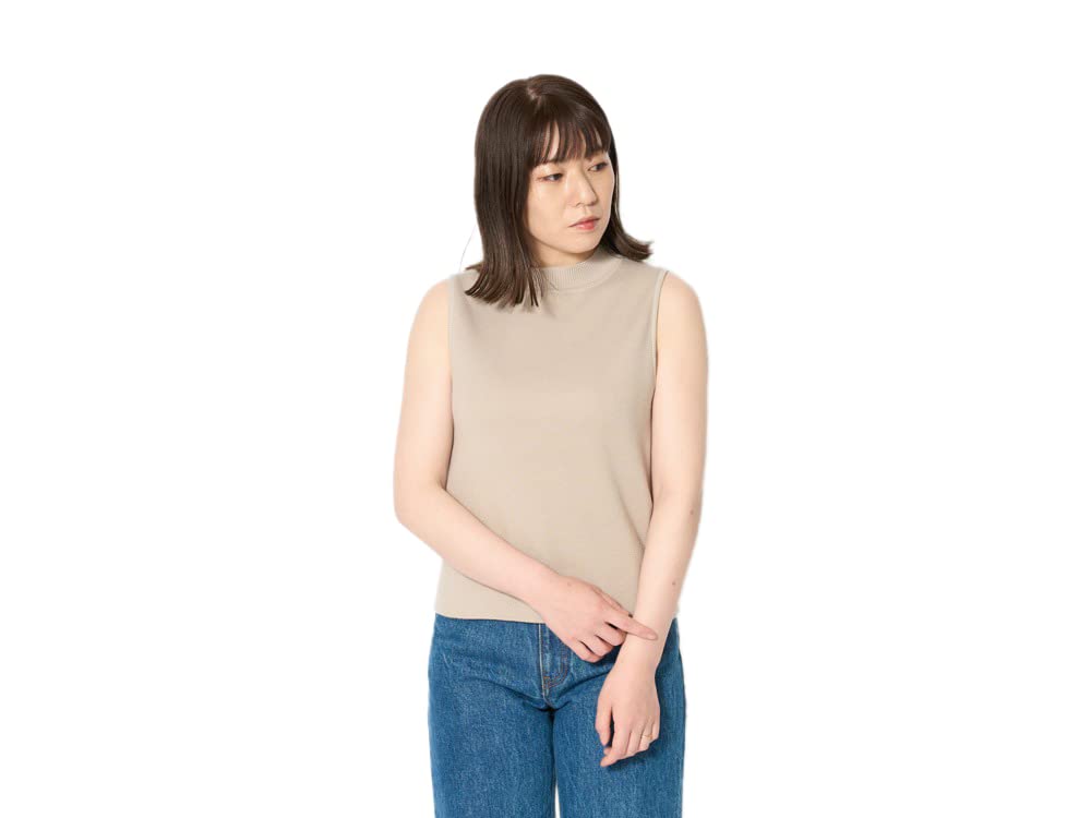 Snow Peak Co/Ny/Pe No Sleeve Knit, Girls', Beige
