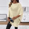 Damen Leichte Strand-Übergangsjacke Kurzarm Durchbrochen Lockerer Sitz Lässiges Sommer-Pullover-Top für Urlaub Reisen