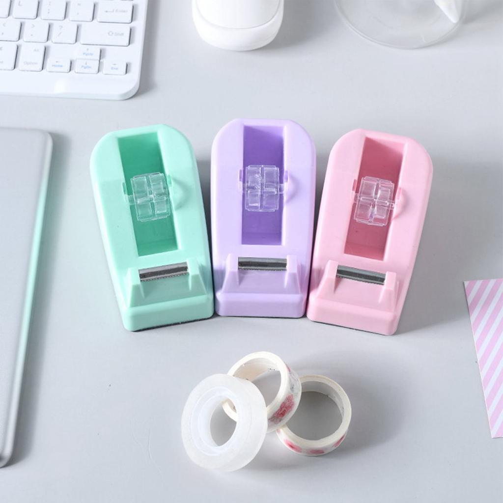 Desktop Tape Dispenser 0.79in Shaft Diameter Easy Sturdy Plastic Gift Wrapping Tape Cutter