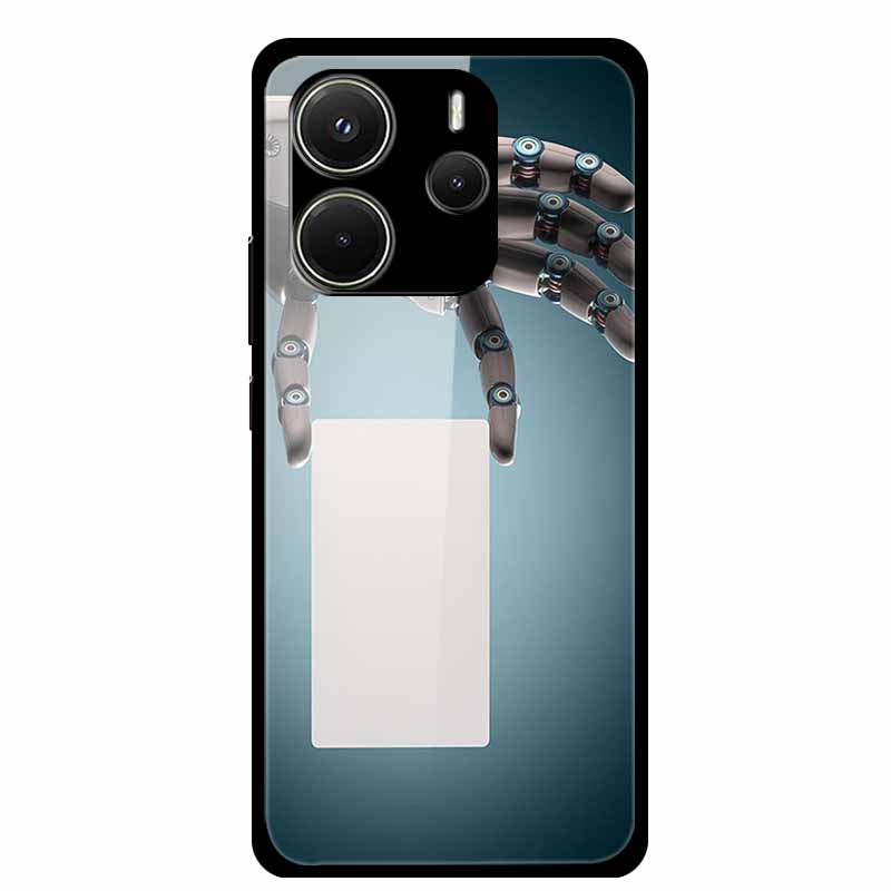 For Redmi Note 14 4G Phone Case Note14 Coque Hard Tempered Glass Back Cover For Xiaomi Redmi Note 14 5G Case Shell Soft Bumper