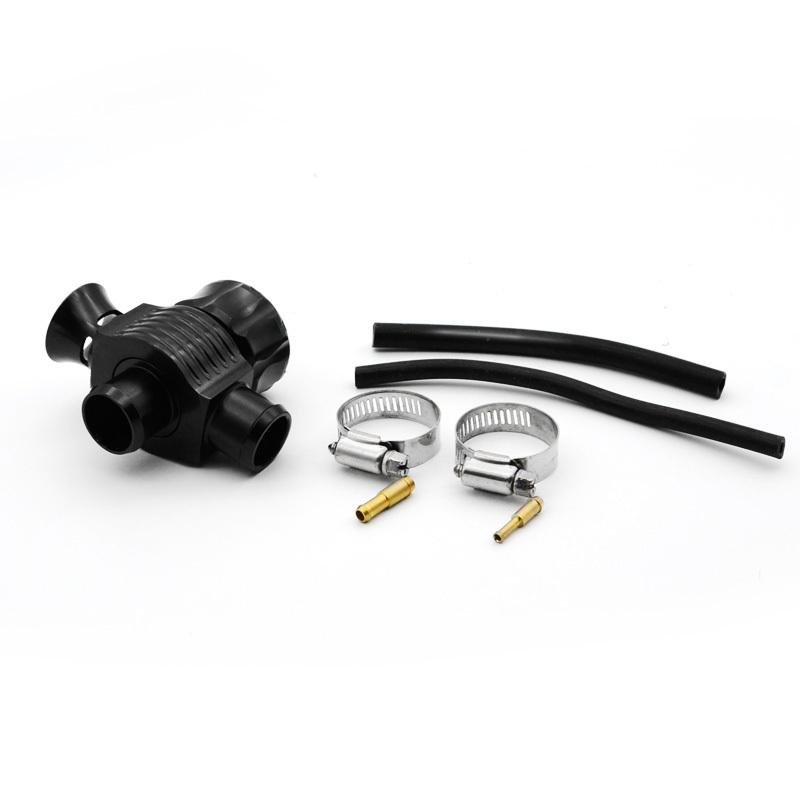 Universal Dual Port Blow Off Valve 25mm Black Diverter Valve Dump Valve BOV Blow Dump Blow Off Adaptor