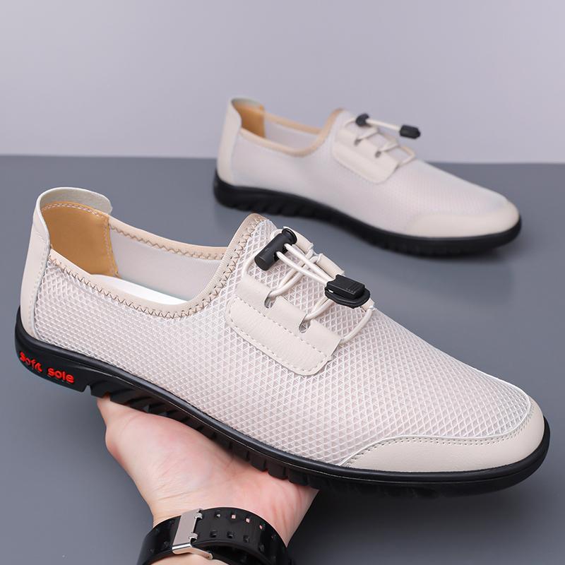 Fashion High Quality Mens Breathable Walking Shoes Outdoor Non Slip Flats Breathable Minimalist Shoes for Men Classic Driving Sneakers
