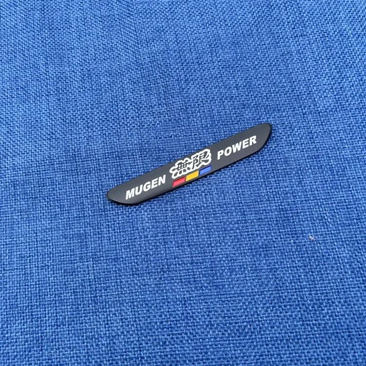 3D Metal Car Sticker Mugen Logo Fender Rear Trunk emblem Badge Sticker for MUGEN POWER Fit Civic Type R Accessories