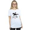 Disney Womens/Ladies Mulan Movie Wind Silhouette Cotton Boyfriend T-Shirt