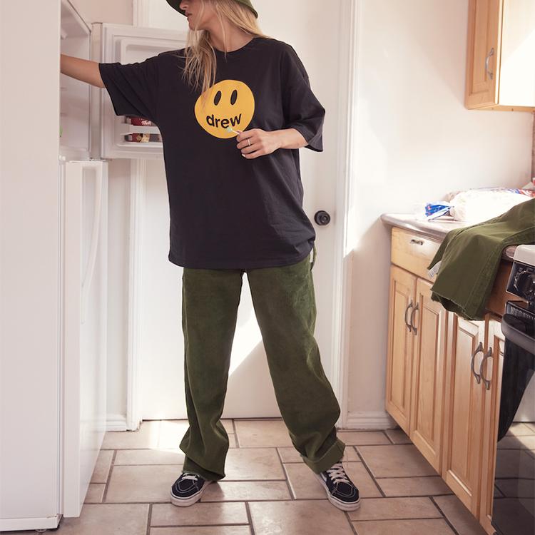Drew House Smiley Collection T Shirt Unisex Black DR-FW20-93