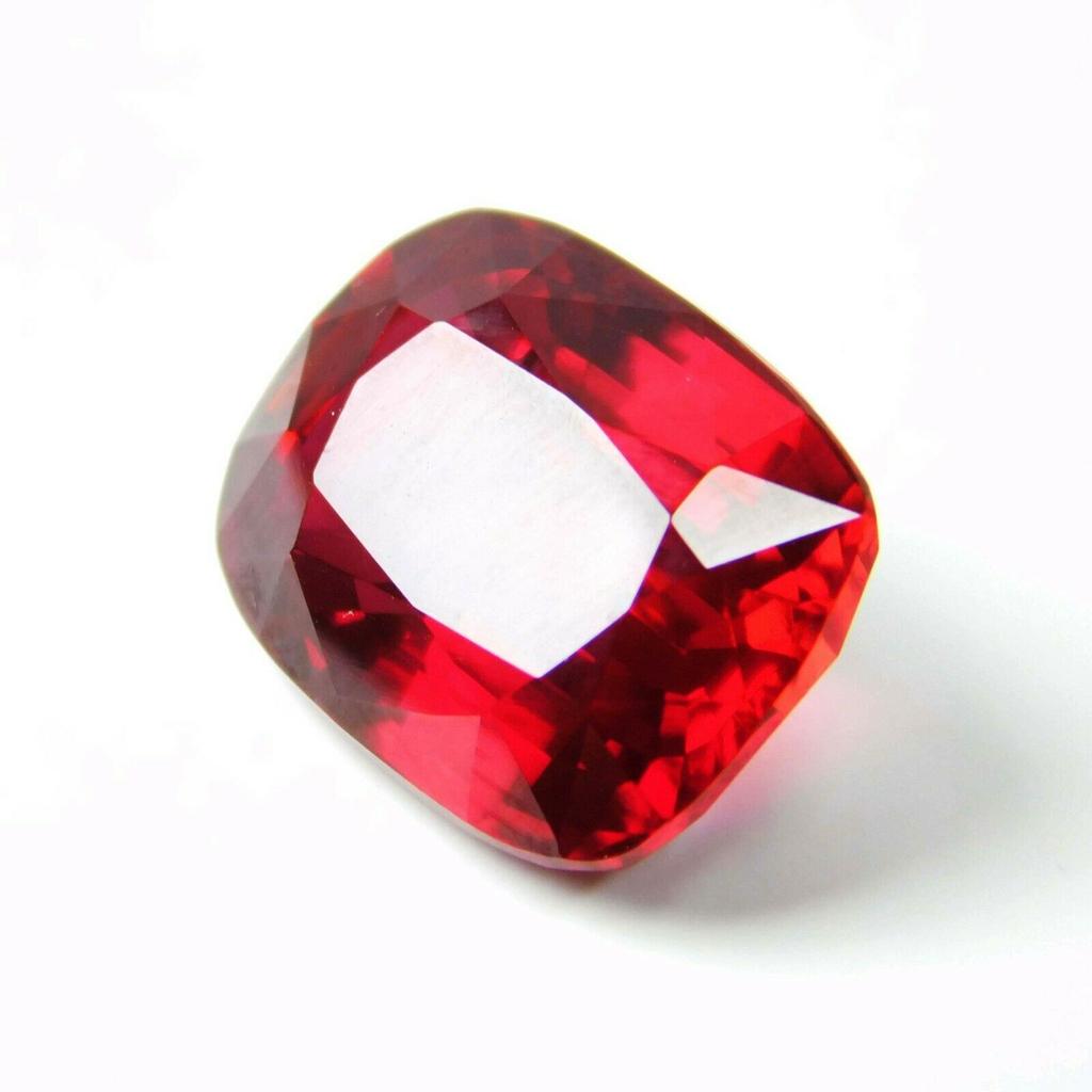 Red Cushion Cut Ring Size 8 Carat Natural Ruby Loose Gemstone CERTIFIED