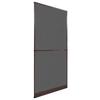 Hinged Mosquito Net for Doors Brown 100x215 Cm