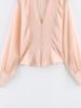 European and American Style, New Women's Clothing, Foreign Style, Fashionable, Versatile, Button-decorated Waist Shirt