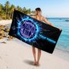 Everton FC Benutzerhandtuch für den Strand, Personalisierter Name Textdruck, Fußballlogo Weiches Schnelltrocknendes Handtuch Urlaubsgeschenk