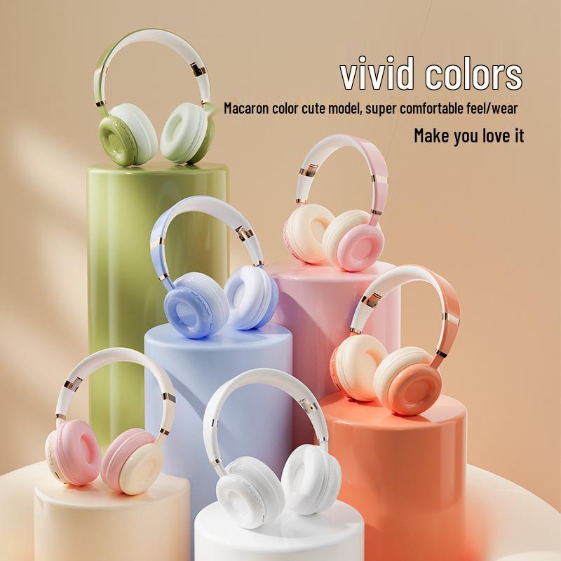 KE26 Sweet Donut Bluetooth Over-Ear Headphones with Mic, Superb Sound & Stereo Card Slot