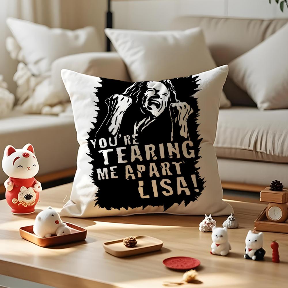 The Room TTommy Wiseau Pillow Case Antidustmite Pillowcase Invisible Zipper Silky Short Plush Sofa Cushion Cover
