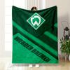 Werder Bremen Green Designed Flannel blanket for bedroom, living room, sofa, and nap