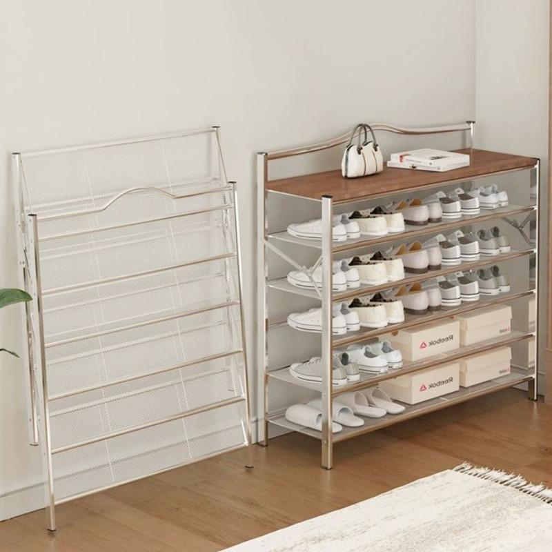 Foldable Shoe Rack Multilayer Shoe Rack Organizer Vertical Space Saving Shoes Storage Organization Living Room Furniture Shelf