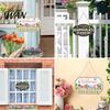 Weather-resistant Porch Decor Wooden Welcome Door Sign for Front Door, Waterproof Hanging Sign, Hanger Decoration Home Farmhouse Garden Yard