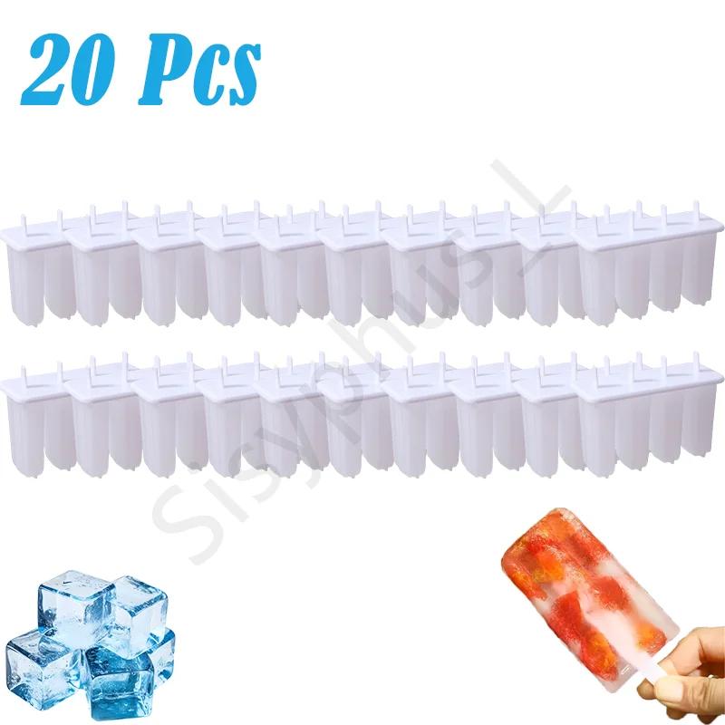 New Summer Hot Sales Ice Cream Tools With Wooden Sticks Silicone Popsicle Molds Custom Mini Silicone Ice Cream Popsicle Mold